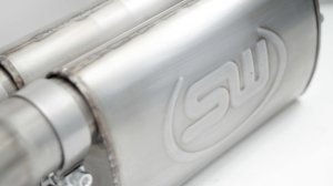 Ford F-150 Performance Exhaust - Front Passenger Rear Tire Exit - Stainless Works - Exhaust Catback with X-Pipe Turbo Resonator - `10-`14 Ford F-150 Performance Exhaust - Front Passenger Rear Tire Exit - Stainless Works - Exhaust Catback with X-Pipe Turbo Resonator - `10-`14